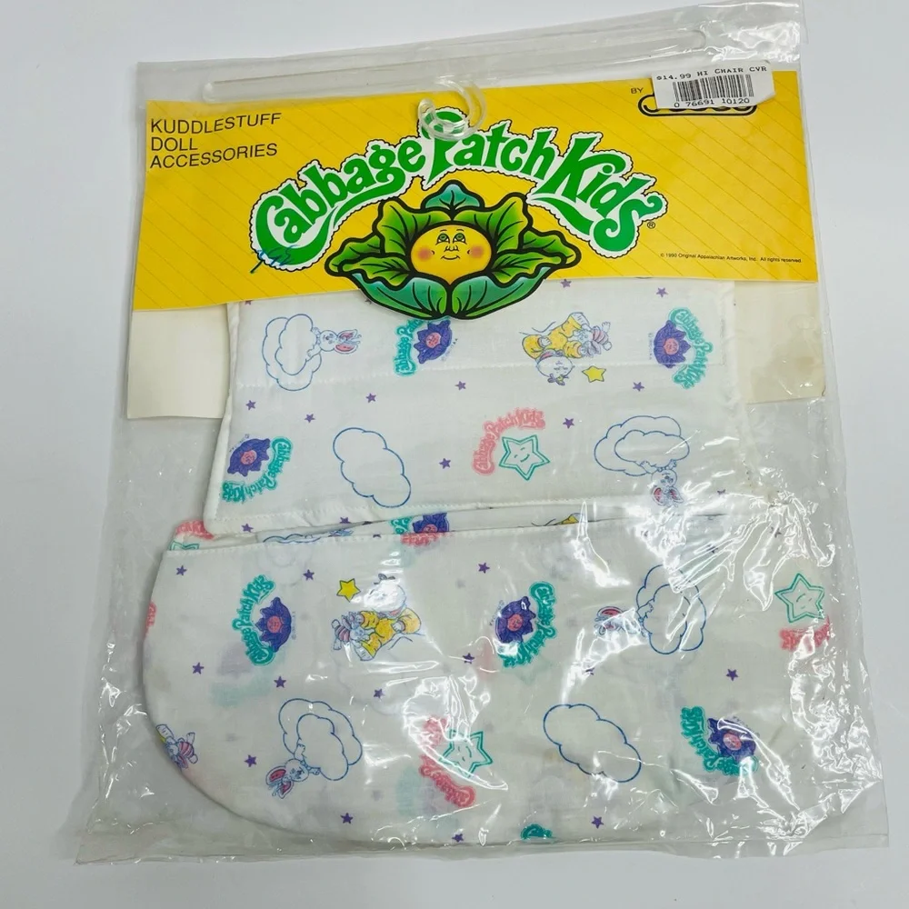 Vintage Cabbage Patch Kids High Chair Cover Doll Accessories Rare NIP 1990